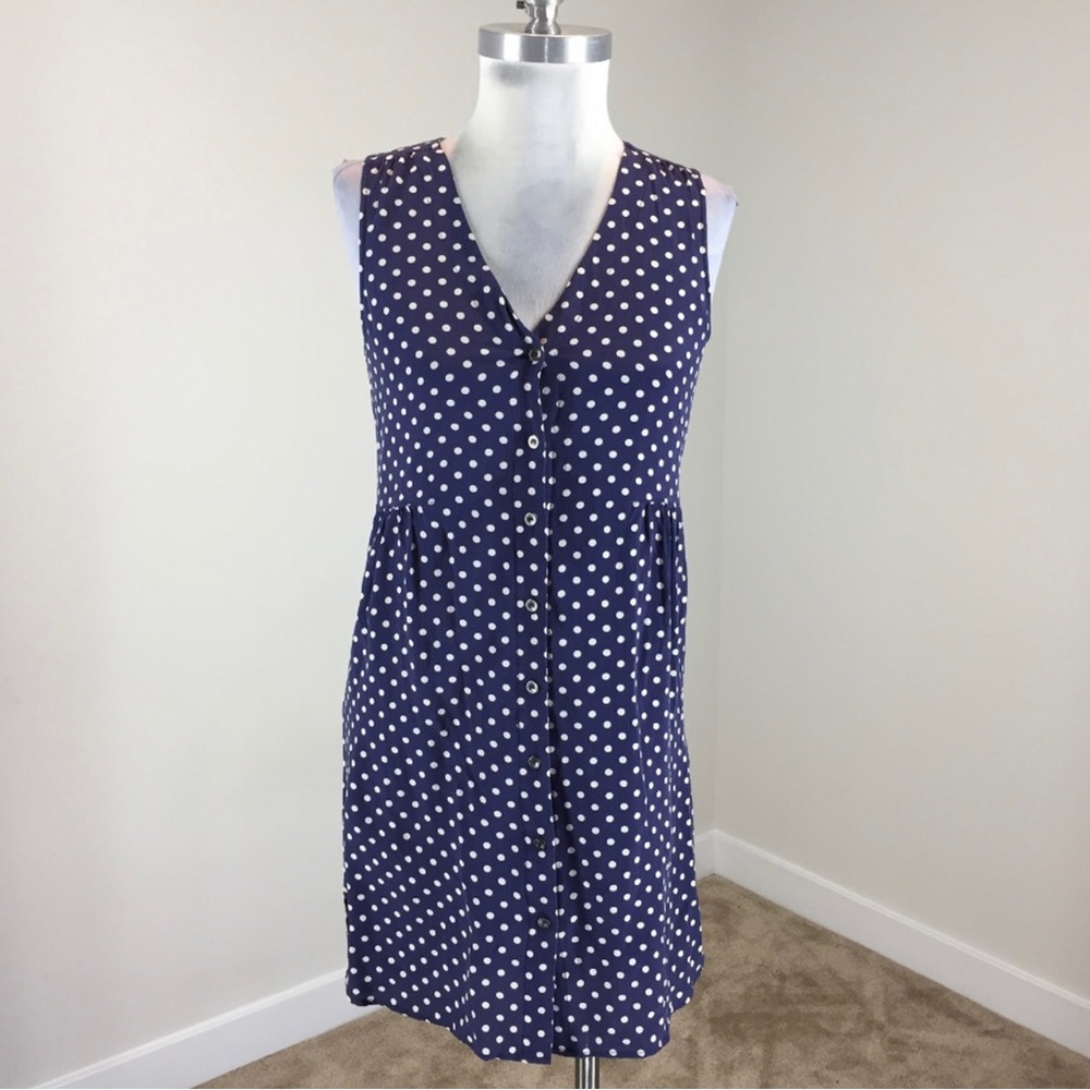 NWOT Madewell silk polka dot dress